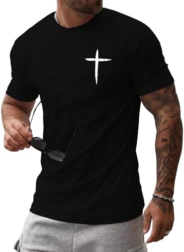 Amazon.com: iudam Mens Short Sleeve Cotton T-Shirts Crew Neck